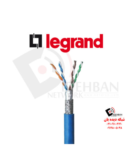 کابل شبکه لگراند Cat6 SFTP CCA روکش PVC حلقه 500 متری
