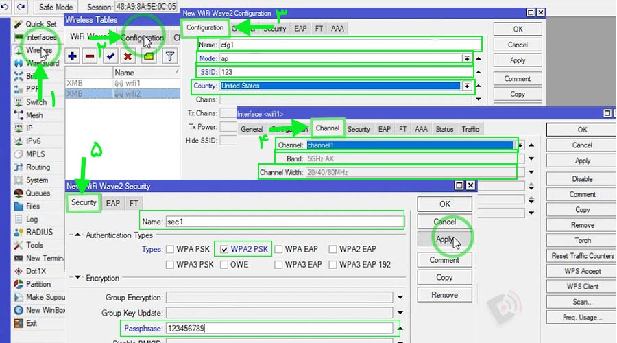 آموزش اینترنت‌دار کردن hAP AX2