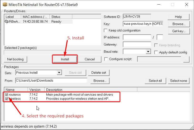 دانلود رایگان netinstall میکروتیک