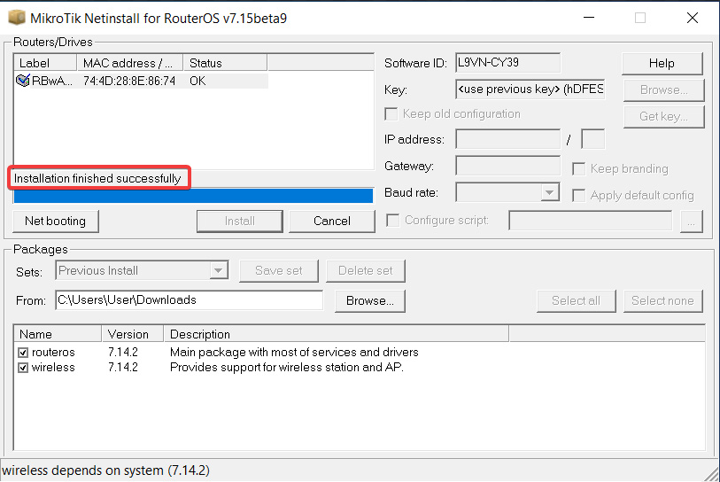 دانلود رایگان netinstall میکروتیک