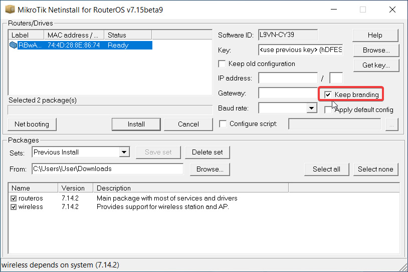 دانلود رایگان netinstall میکروتیک
