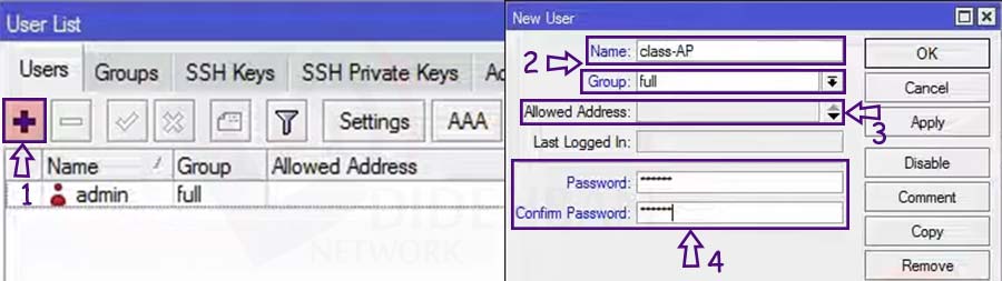  Manage RouterOS logins