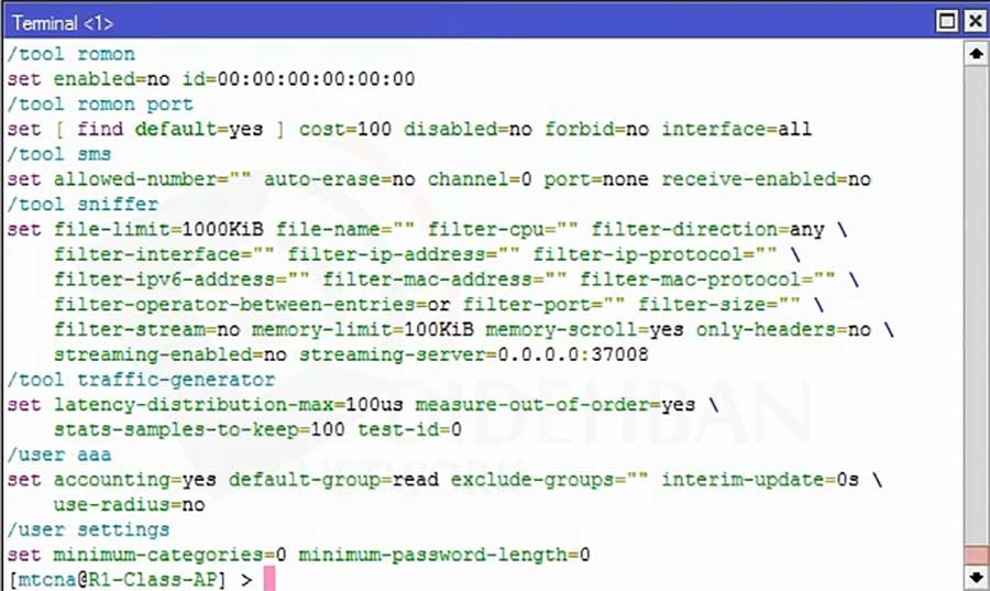 آموزش Backup and export/import configuration