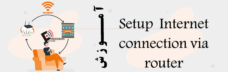 آموزش Setup Internet connection via router