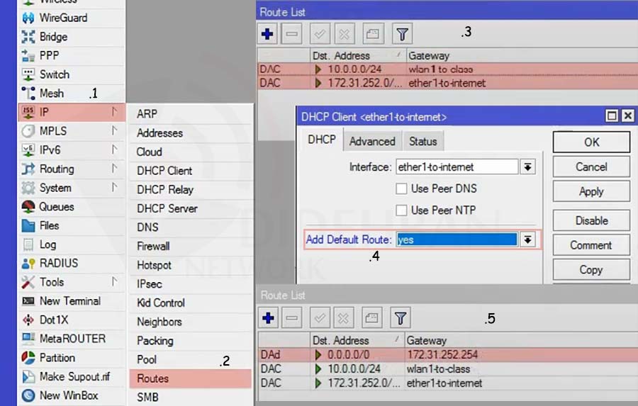 آموزش DHCP server and client