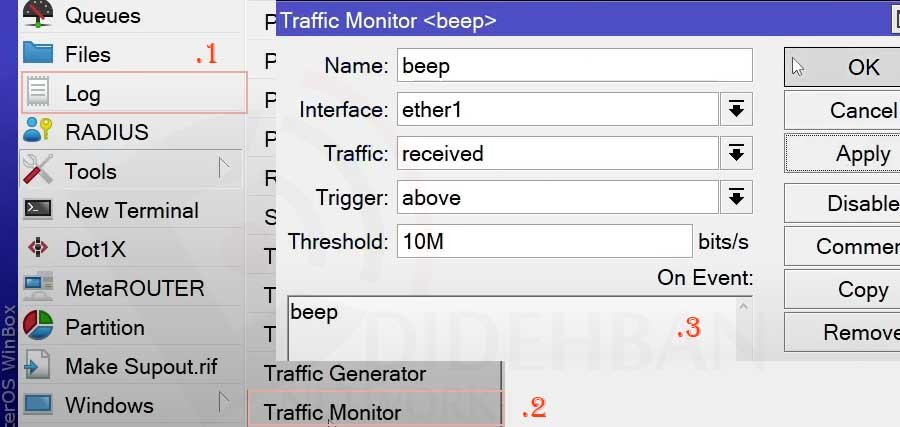 آموزش Monitoring در میکروتیک