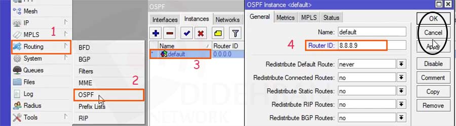 آموزش OSPF در روتر